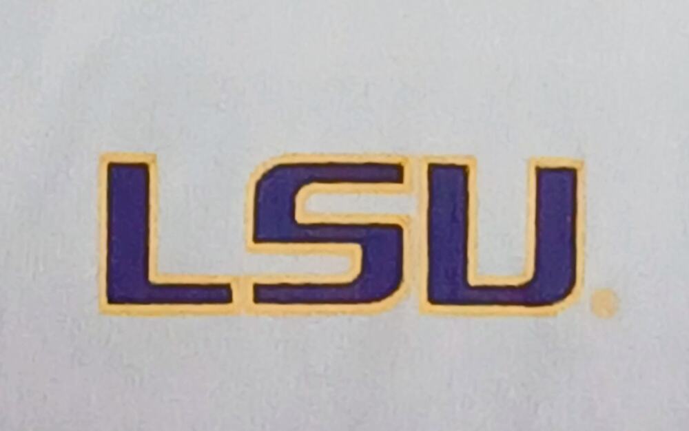 Colosseum LSU Tigers Mens Large Ombre Quarter Zip Pullover Jacket White Grey